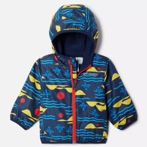 Columbia Mini Pixel Grabber II fleece-lined wind jacket size 6-12
